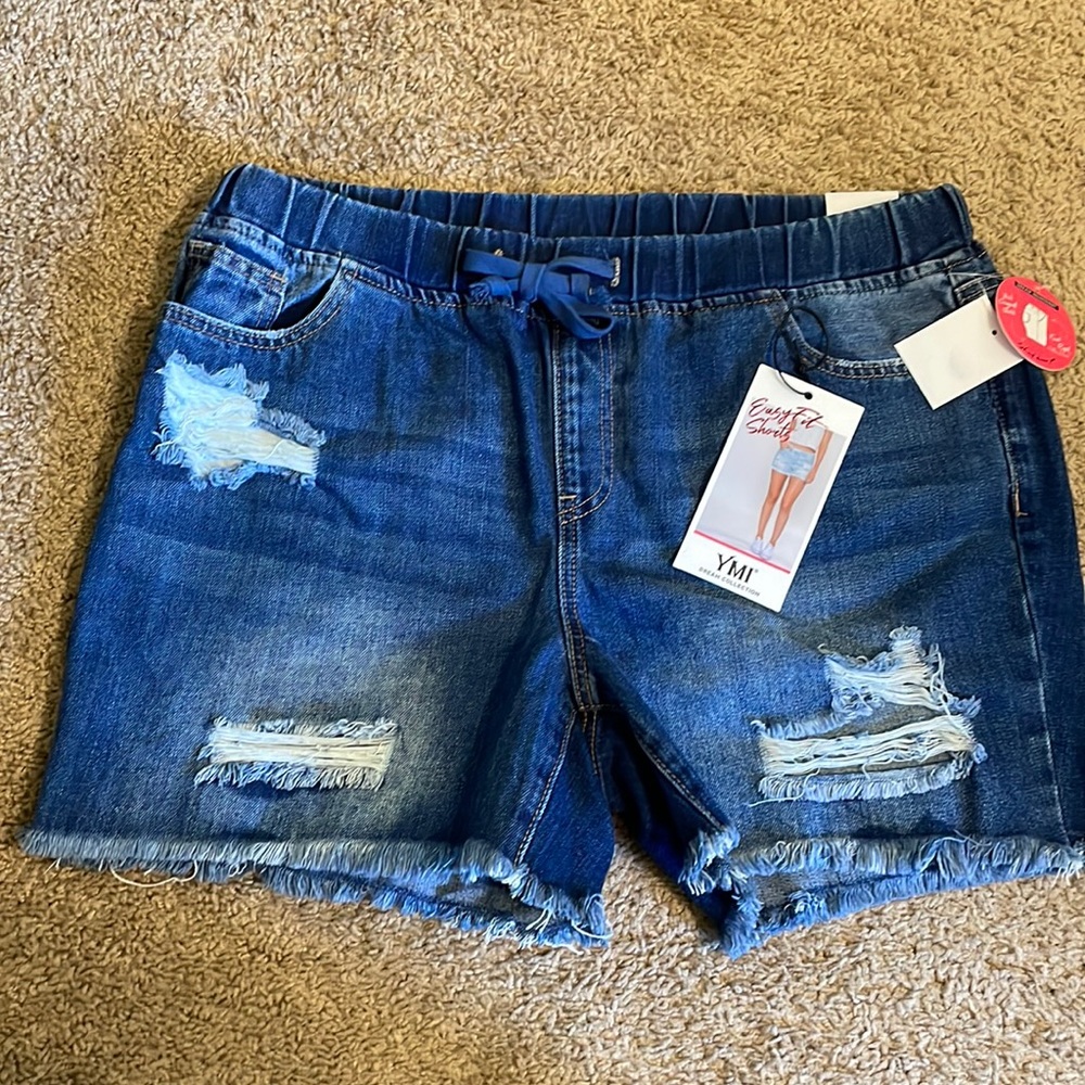 YMI easy fit jean shorts size 1x